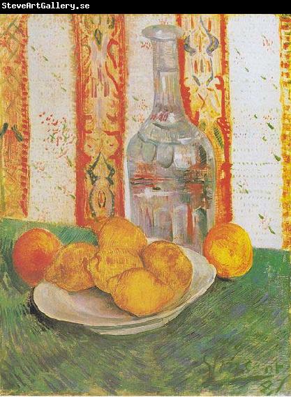 Vincent Van Gogh Still Life with Bottle and Lemons on a Plate